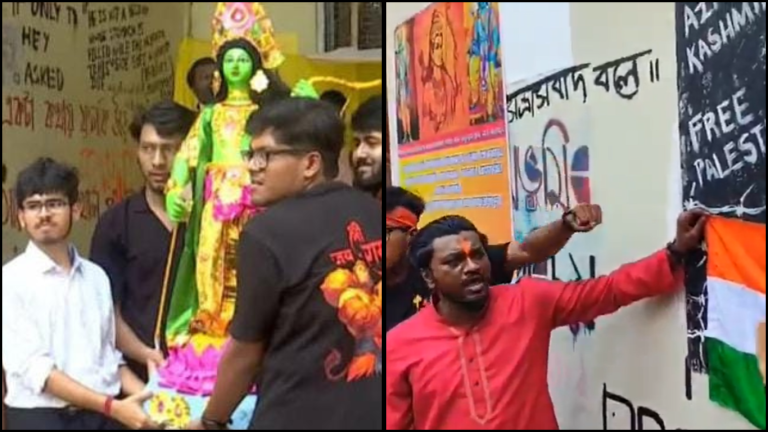 Hindu students defy order of Jadavpur University administration, observe Ram Navami on the campus