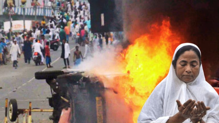 Muslim mobs go on rampage in Bengal: As Mamata Banerjee vows to protect Muslims and their Waqf properties, Islamists join protests to show support for TMC