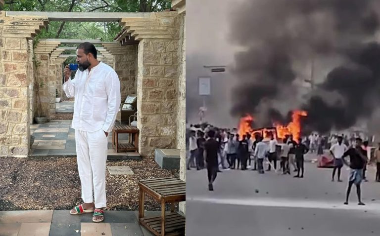 “Sipping tea while Bengal burns,” BJP criticises Trinamool MP Yusuf Pathan for his social media post amid unrest in Murshidabad