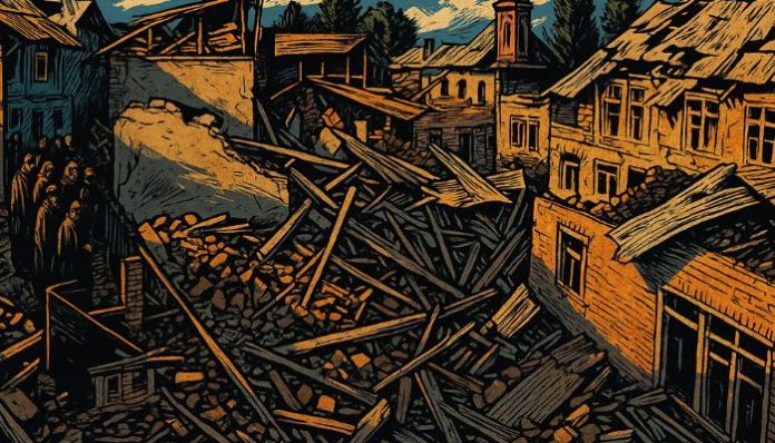 Rubble of demolished houses after Pahalgam terror attack crackdown in Kashmir