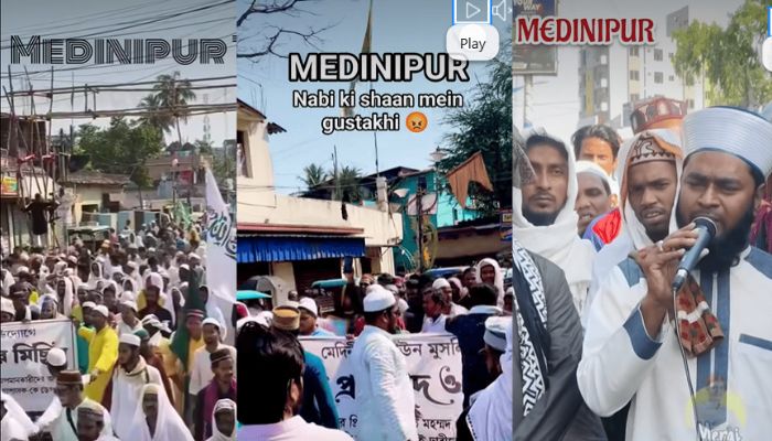 West Bengal: Muslim mobs raise ‘Sar Tan se Juda’ slogans after accusing Hindu man of committing blasphemy, TMC leader incites violence