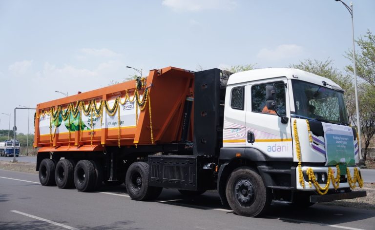 Adani Group moves towards Mission Green India, launches country’s first hydrogen-powered truck for mining logistics in Chhattisgarh