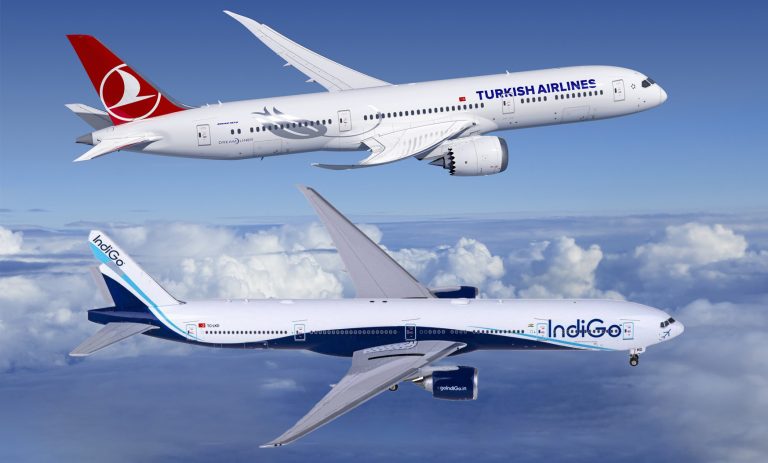 DGCA grants one-time last and final approval to Indigo to extend lease agreement with Turkish Airlines for 2 Boeing 777s for 3 months