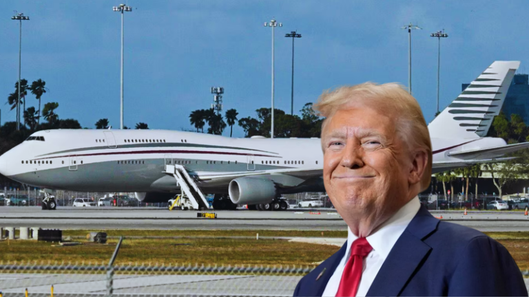 Trump brazens out $400 million Boeing 747-8 ‘gift’ from the Qatar royal family to be used as Air Force One, brushes off criticism and questions citing it is ‘free’