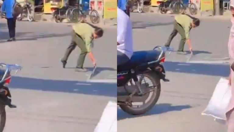 Saharanpur: Female student expelled from school for trying to remove Pakistan flag pasted on the road after her video went viral