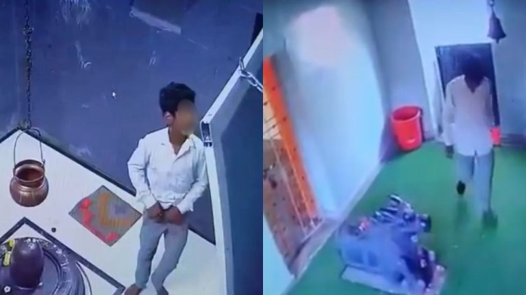 Pune: Chand Shaikh urinates on the idol of Goddess Annapurna, arrested along with his father Naushad who claimed ‘Hindus can’t do anything’
