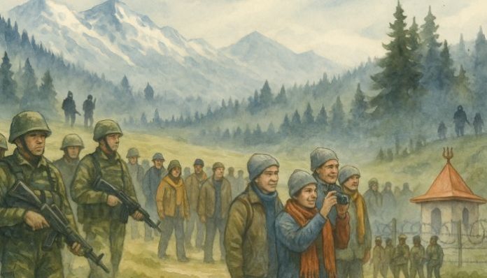 Kashmir’s beauty hides deep-rooted security concerns, armed yatras, and silent threats.
