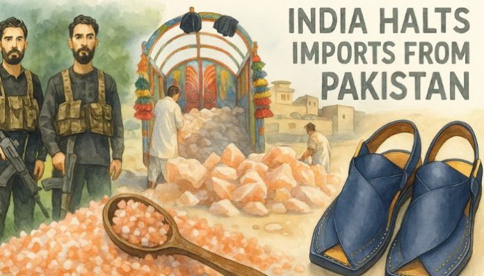 Pakistan exports like pink salt, chappals and garments banned as India bans imports from Pakistan after Pahalgam terror attack