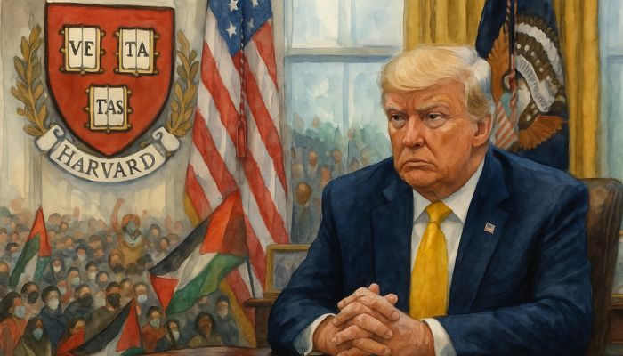 Day after Harvard awarded Ibrahim Bharmal who assaulted a Jew, Trump announces removal of Harvard’s tax exempt status: Read why US President and Ivy League University are at odds