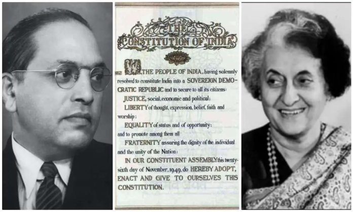 Emergency Ambedkar secular social Constitution