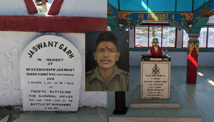 Jaswant Garh post where Rifleman Jaswant Singh Rawat is still honoured daily