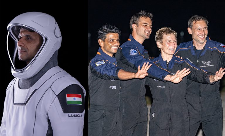 Axiom Mission-4 piloted by Group Captain Shubhanshu Shukla lifts off aboard a SpaceX Dragon spacecraft from Florida
