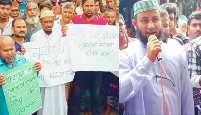 Bangladesh: Islamists in Dinajpur stage protests demanding hanging of a Hindu man over alleged blasphemy