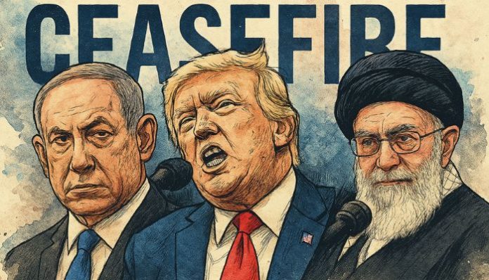 Donald Trump announces Israel Iran ceasefire after 12 days of war