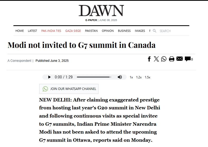 After media reports claimed that India is not invited to G7 summit in Canada, PM Modi said that Canadian PM called him to invite for the summit, and added that he is attending