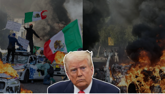 Donald Trump claims to broker ceasefires and douse fires of conflict all over the world, meanwhile, his own nation is engulfed in violence and chaos