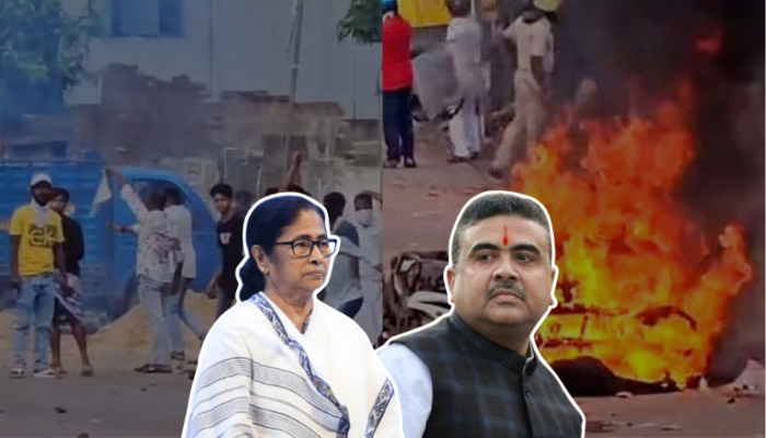 West Bengal: Watch how Muslim mob went on a rampage in Maheshtala, attacked shops and temple as cops acted like mute spectators; BJP slams “Mamata police”