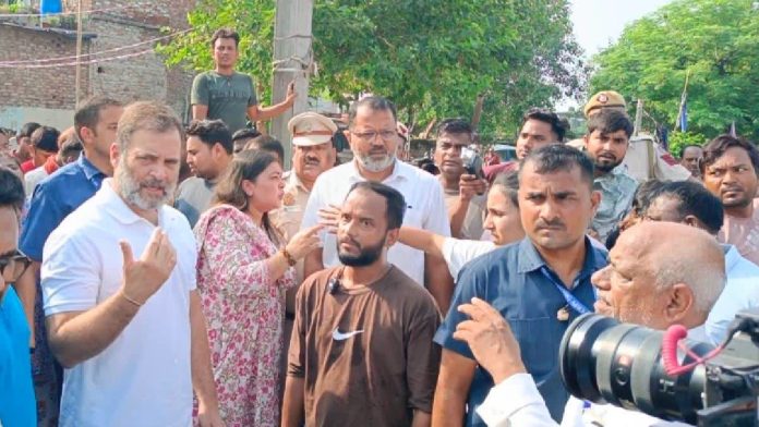 Rahul Gandhi Delhi demolition