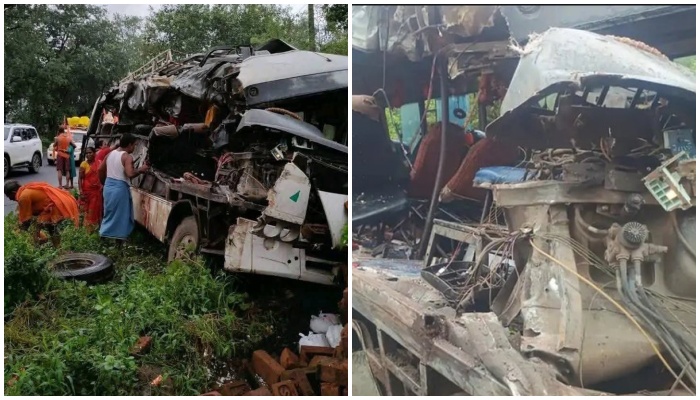 Deoghar Bus-Truck Collision: 18 Kanwariyas Dead, Many Injured