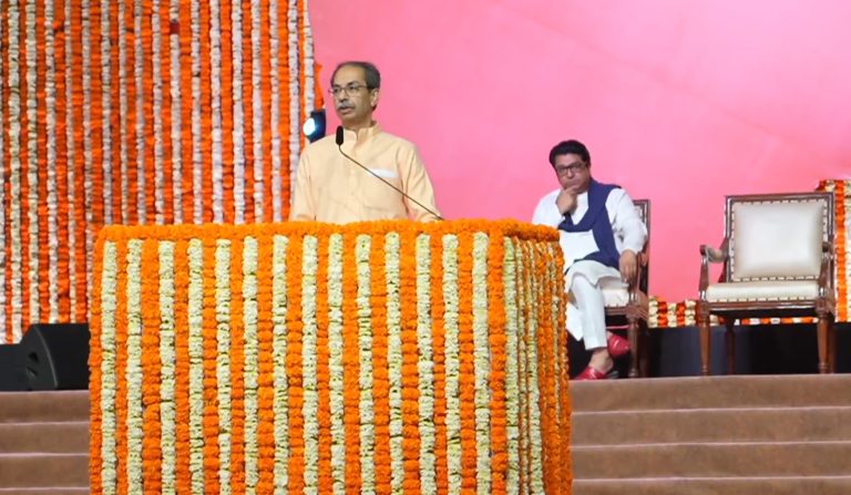 MNS and Shiv Sena (UBT) holds joint anti-Hindi rally in Mumbai, Uddhav Thackeray says “We have come together to stay together” on his reunion with Raj Thackeray