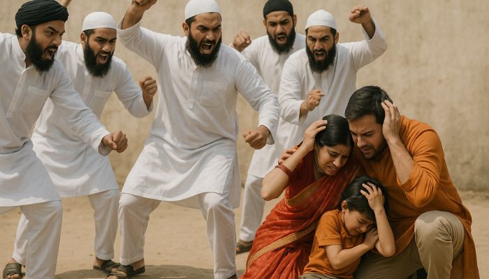 Raipur: Mob of over 80 Muslims led by history sheeter Yasin Sheikh attack a Hindu family over a minor dispute with neighbour