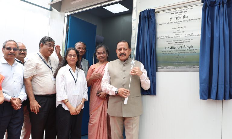 Union Minister Jitendra Singh inaugurates Phenome India ‘National Biobank’ and India’s own Longitudinal Population Data study, says personalised treatment regimens will be reality in future