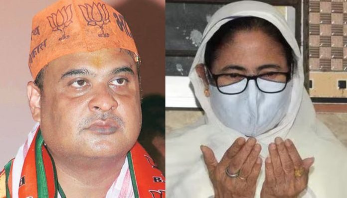 War of words break out between Mamata Banerjee and Himanta Biswa Sarma after the latter cracks down on illegal encroachment in Assam