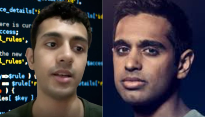 Suhail Doshi (R) exposed Sonam Parekh (L).