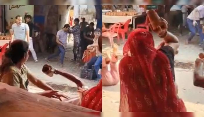 Kulhad fight in Mathura