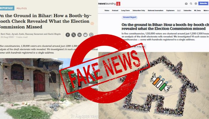 TheWire and Newslaundry peddle misleading claims about SIR in Bihar, get factchecked by ECI