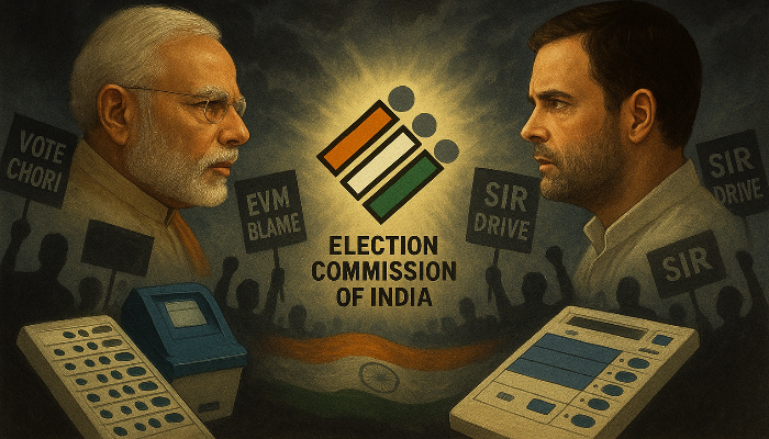 Blaming EVMs to claims of “vote chori” and campaign against Bihar SIR drive: Congress-led opposition’s relentless assault on electoral process for over a decade