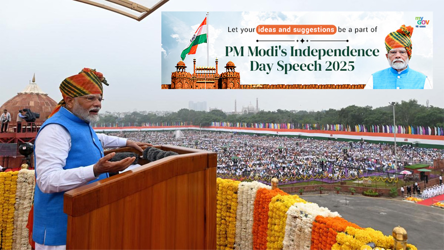 Modi Invites Public Ideas for Upcoming Independence Day Speech