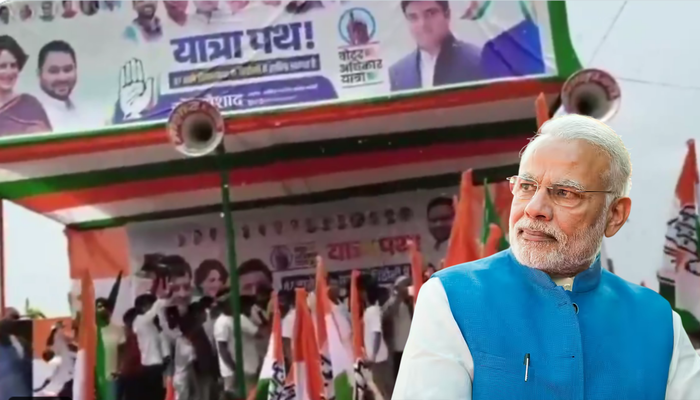 ‘Modi Maderch*od hai’: Congress-RJD supporters abuse Prime Minister and his late mother during political rally in Bihar, video goes viral