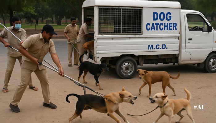 Delhi starts crackdown on stray dogs, 700 caught near Red Fort; dedicated helpline to start soon