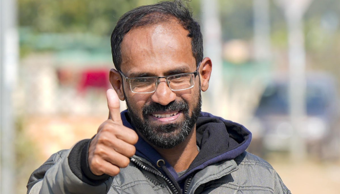Siddique Kappan was booked in connection with an unlawful assembly.
