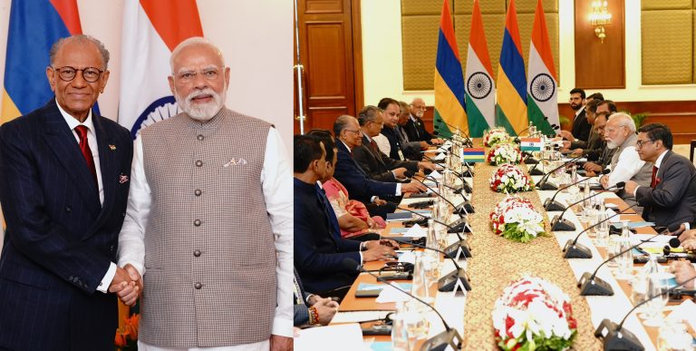 PM Modi hosts Mauritius PM Navinchandra Ramgoolam in Varanasi callng it spiritual union of a family, several MoUs and a Special Economic Package announced
