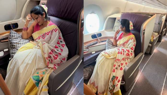 Navya Nair was fined for wearing jasmine flowers in her hair.
