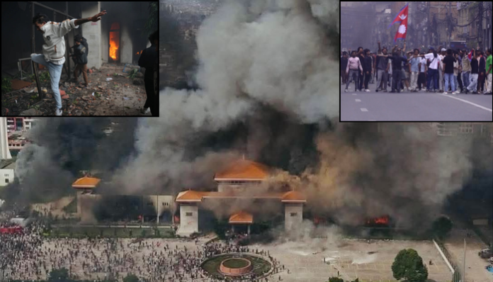 Violent protests erupted across Nepal against the government and corruption.