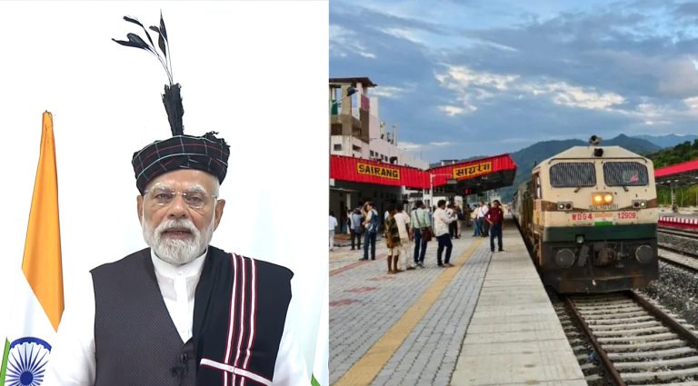 PM Modi launches several projects in Mizoram including new line connecting Aizawl to rail network, says state will be connected to Bay of Bengal through Kaladan Transit Project