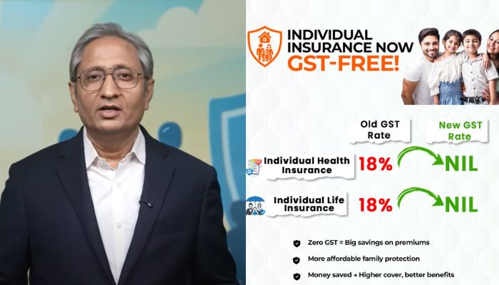 Ravish Kumar, who earlier claimed that GST was financial burden for consumers, whines after the Modi govt makes insurance tax-free