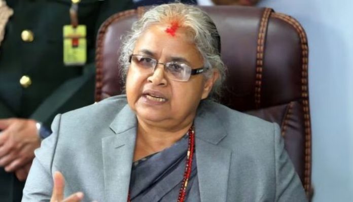 Nepal interim Prime Minister Sushila Karki addresses political pressure and resignation demands in Kathmandu.