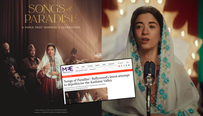 The movie 'Songs of Paradise' brings out the story of a Kashmiri female singer and her struggles.