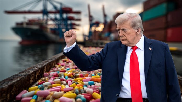 US President Donald Trump declares new tariffs.