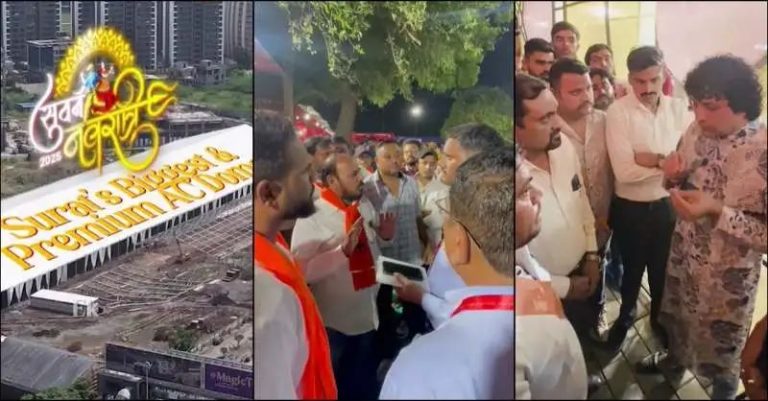 Surat: Garba event organisers apologise, cancel contract after Bajrang Dal flags inclusion of non-Hindu orchestra staff