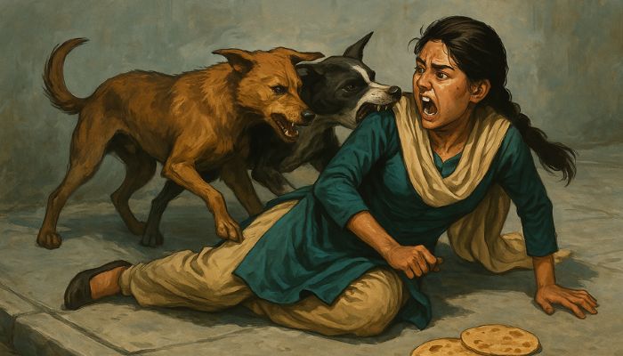 Jaipur Woman Attacked by Stray Dogs, Sparking Debate