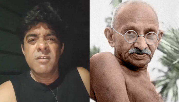 The actor made a video rejecting the Father of nation title of MK Gandhi.