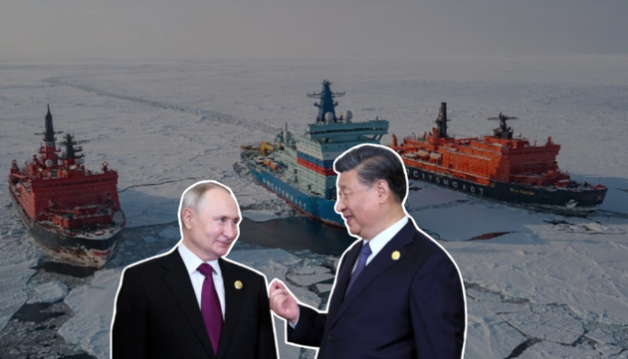 China and Russia agree to cooperate on the Northern Sea Route.