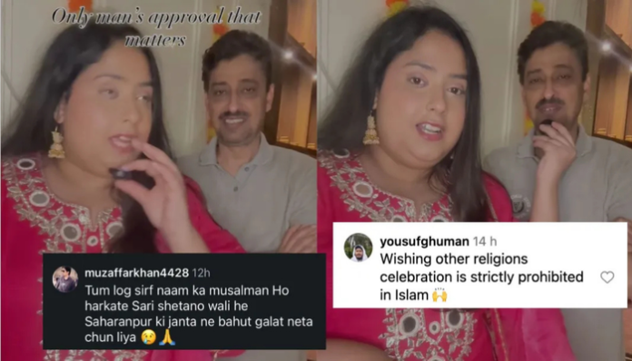 Islamic fundamentalists lash out at Imran Masood for wishing Diwali.
