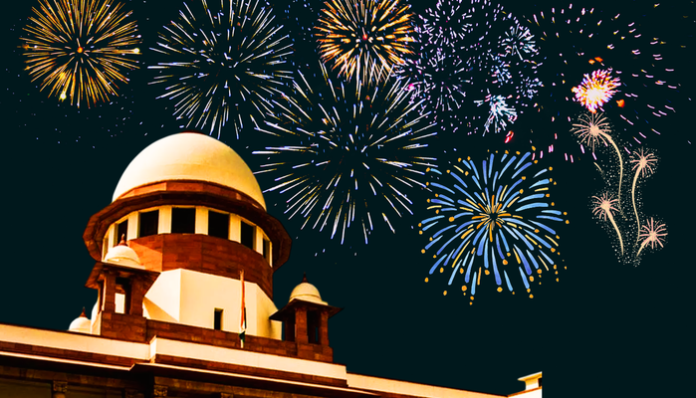 The Supreme Court allowed sale of firecrackers for a temporary period.