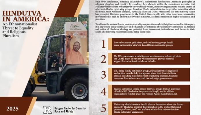 Rutgers Hindutva in America report labels Hindu groups extremist and defends Khalistani activists